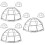 9Pcs Adjustable Detector Covers Silver Wire Cage Protector 6