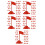 150Pcs Plastic Red Flag Models for Miniature Decor and DIY Crafting 9