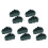 10Pcs Olive Green Ceramic Tree Shape Dessert and Snack Serving Tray 3