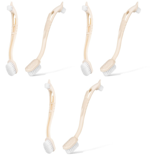 6St Compacte PP - En Schoonmaakborstel Beige Met Handvat 1