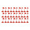 150Pcs Plastic Red Flag Models for Miniature Decor and DIY Crafting 2