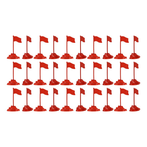 150Pcs Plastic Red Flag Models for Miniature Decor and DIY Crafting 1