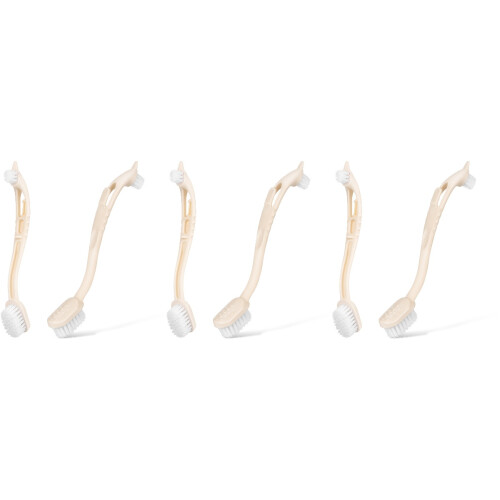 6St Compacte PP - En Schoonmaakborstel Beige Met Handvat 2