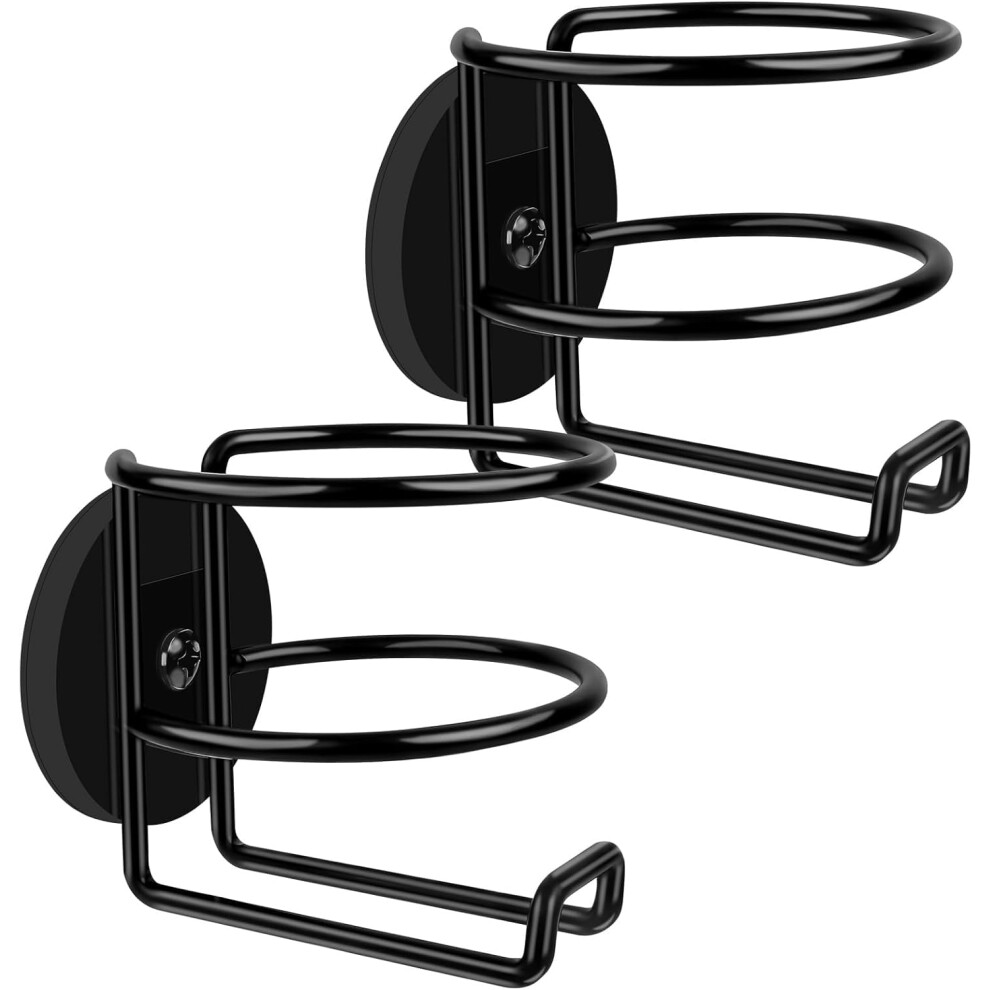 Magnetic Cup Holder 2Pcs Strong Grip Stainless Steel Drink Holder For Refrigerator Truck Boat Black 9053599144724