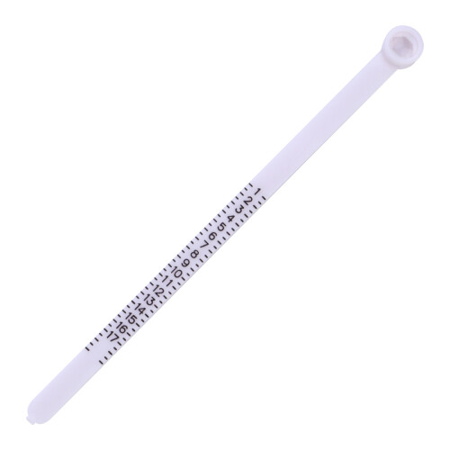 2St Praktische Ring Sizer Plastic Meetinstrument Voor Sieraden
