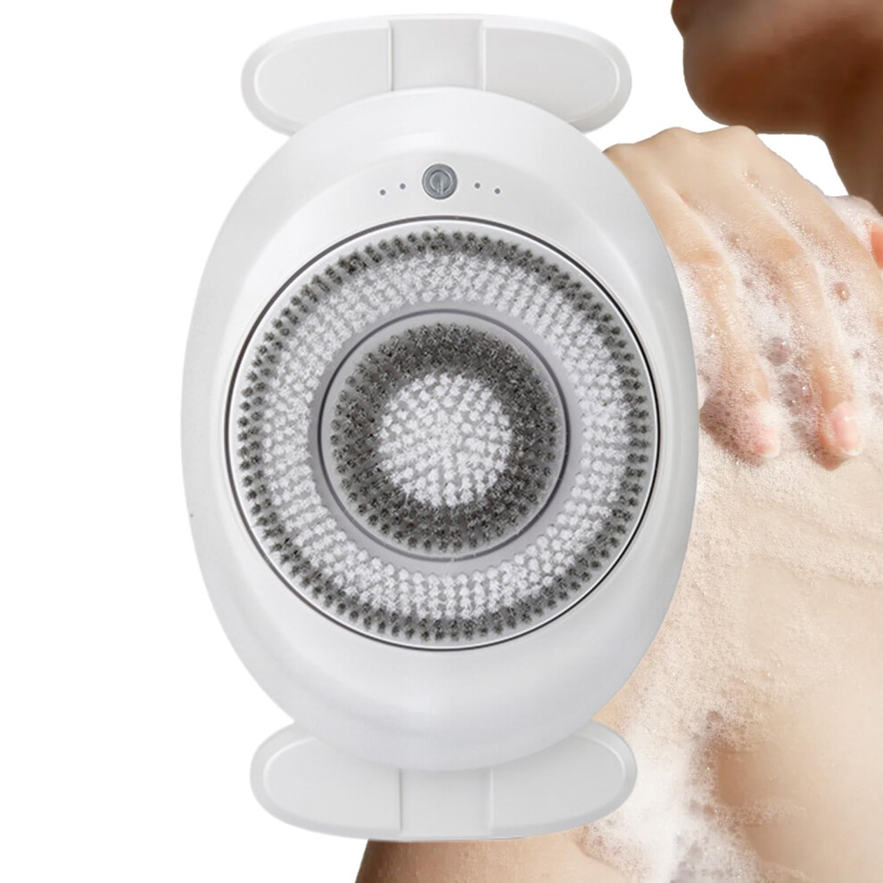 Electric Back Scrubber for Shower with Smart Pressure Sensor, 360 Rotating Brush, Adjustable Height