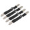 4Pcs Adjustable Bed Sheet Straps with Clips, Heavy Duty Elastic Holders for Secure Sheet Grip, Black 1