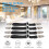 4Pcs Adjustable Bed Sheet Straps with Clips, Heavy Duty Elastic Holders for Secure Sheet Grip, Black 4