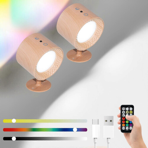 (2pcs, yellow color) Glowright Lights,Glow Right Wall Lights,Double-Sided Light,40h Maximum Discharge