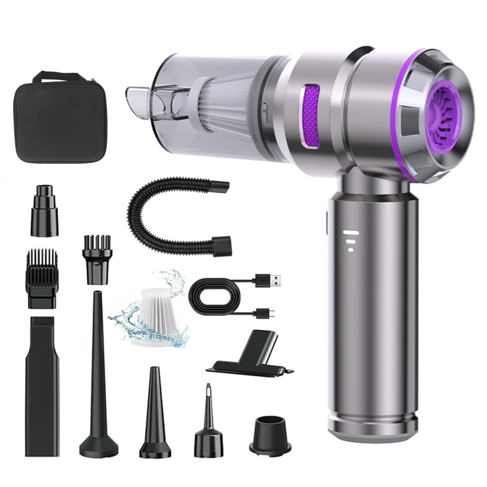Car Vacuum Cleaner 16000Pa Powerful Suction, Cordless Handheld Vacuum With Typec Charging For Car And Home 9053599146049