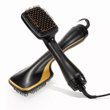 (Yellow British Standard) Comfort Comb Multi Hair Dryer, 2 in 1 Hair Dryer Brush & Straightener Brush