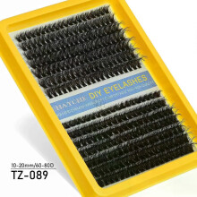 (MIX, TZ089) Individual Lashes 20-100D 280pcs Cluster Lashes Natural Look Mixed Tray DIY Eyelash Extension Volume Lash Clusters Eyelashes