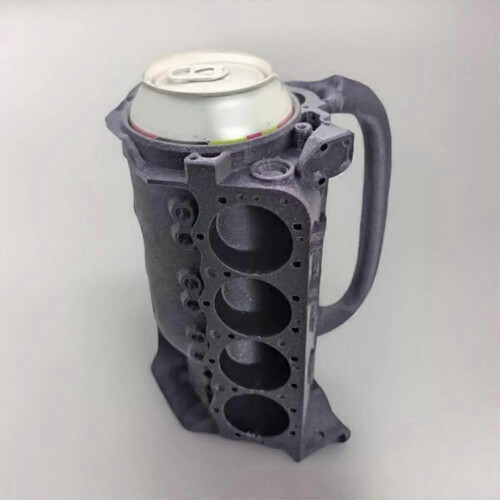 (Black) Engine Block Can Mug, Mechanic Engine Mug, Unique Mechanic Gift for Men