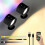 (2pcs, Black Color) Glowright Lights,Glow Right Wall Lights,Double-Sided Light,40h Maximum Discharge 1