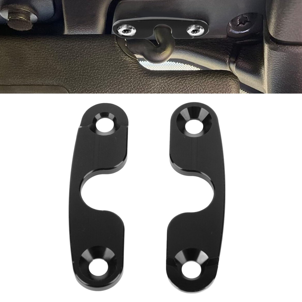 2Pcs Aluminum Sun Visor Repair Kit For Jk Jl Jt 2018-2022 Black 6941383379465
