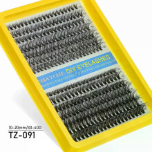 (MIX, TZ091) Individual Lashes 20-100D 280pcs Cluster Lashes Natural Look Mixed Tray DIY Eyelash Extension Volume Lash Clusters Eyelashes