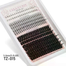 (MIX, TZ015) Individual Lashes 20-100D 280pcs Cluster Lashes Natural Look Mixed Tray DIY Eyelash Extension Volume Lash Clusters Eyelashes