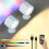 (2pcs, White Color) Glowright Lights,Glow Right Wall Lights,Double-Sided Light,40h Maximum Discharge 1