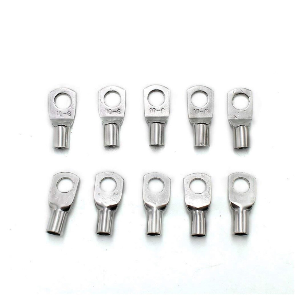 60Pcs Bare Tinned Copper Ring Terminal Lug Kit For Battery Cable Crimp And Corrosion Resistant 9455672818803