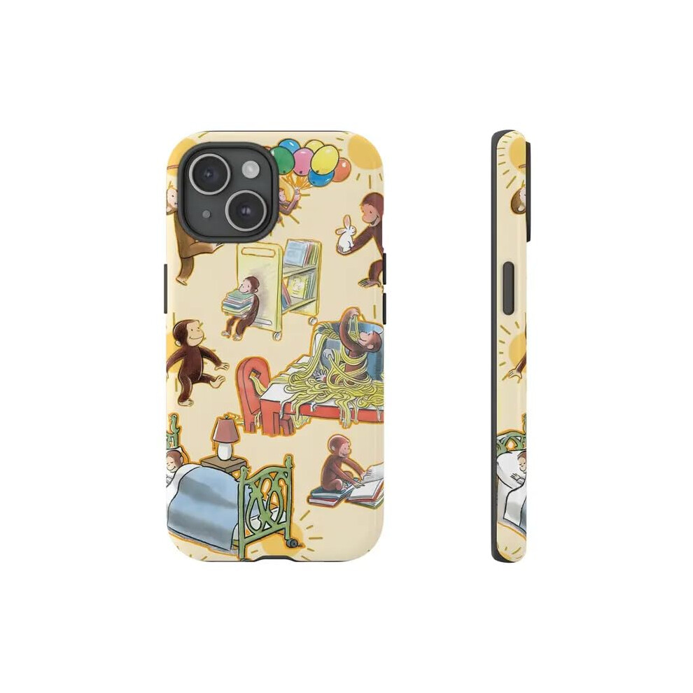 Kids Case For Iphone Funny Monkey Design Shockproof Tpu Pc Cover Dual Layer Protection 9053599146285