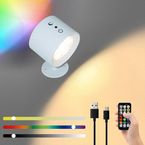 (1pc, White Color) Glowright Lights,Glow Right Wall Lights,Double-Sided Light,40h Maximum Discharge