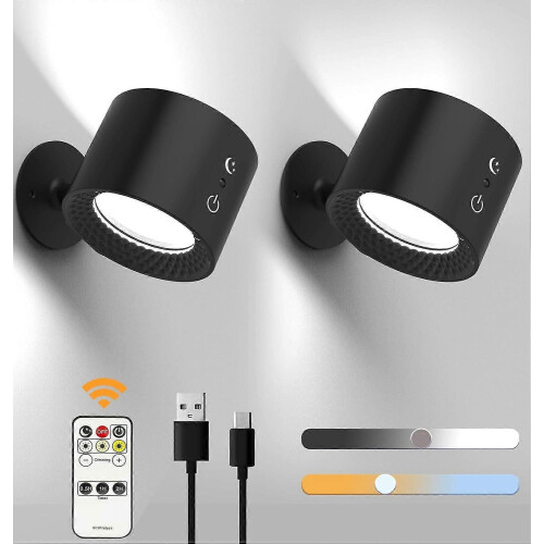(2pcs, Black Regular) Glowright Lights,Glow Right Wall Lights,Double-Sided Light,40h Maximum Discharge
