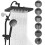 Rainfall Shower Head Combo 13 Inch Large Rainfall Coverage with  Pressure Handheld and 4Way Diverter 1