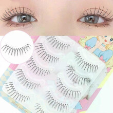 (V shape) Fashion Sunflower False Eyelashes Natural Simulation Fairy Cos Mink Eyelashes Extension Diy Makeup Individual Segmented Eye