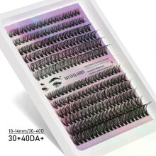 (MIX, 30D40DA) Individual Lashes 20-100D 280pcs Cluster Lashes Natural Look Mixed Tray DIY Eyelash Extension Volume Lash Clusters Eyelashes