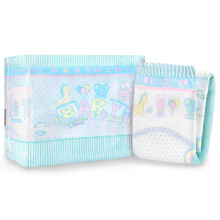 LittleForBig Adjustable Hook-and-Loop Fastener Closure Adult Printed Diaper 10 Pieces - Baby Parade (Medium 71-96 CM)