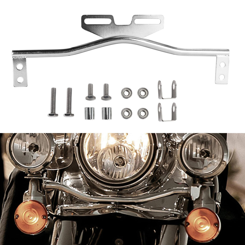 Motorcycle Bracket Chrome Fog Spot Turn Signal Mount For Honda Suzuki Yamaha Kawasaki Cruiser Light 9053599146735