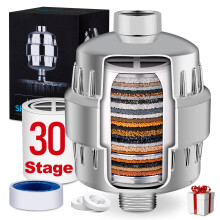 30 Stage Shower Filter for Hard Water with Vitamin C&E, Universal Fit for Skin and Hair Care