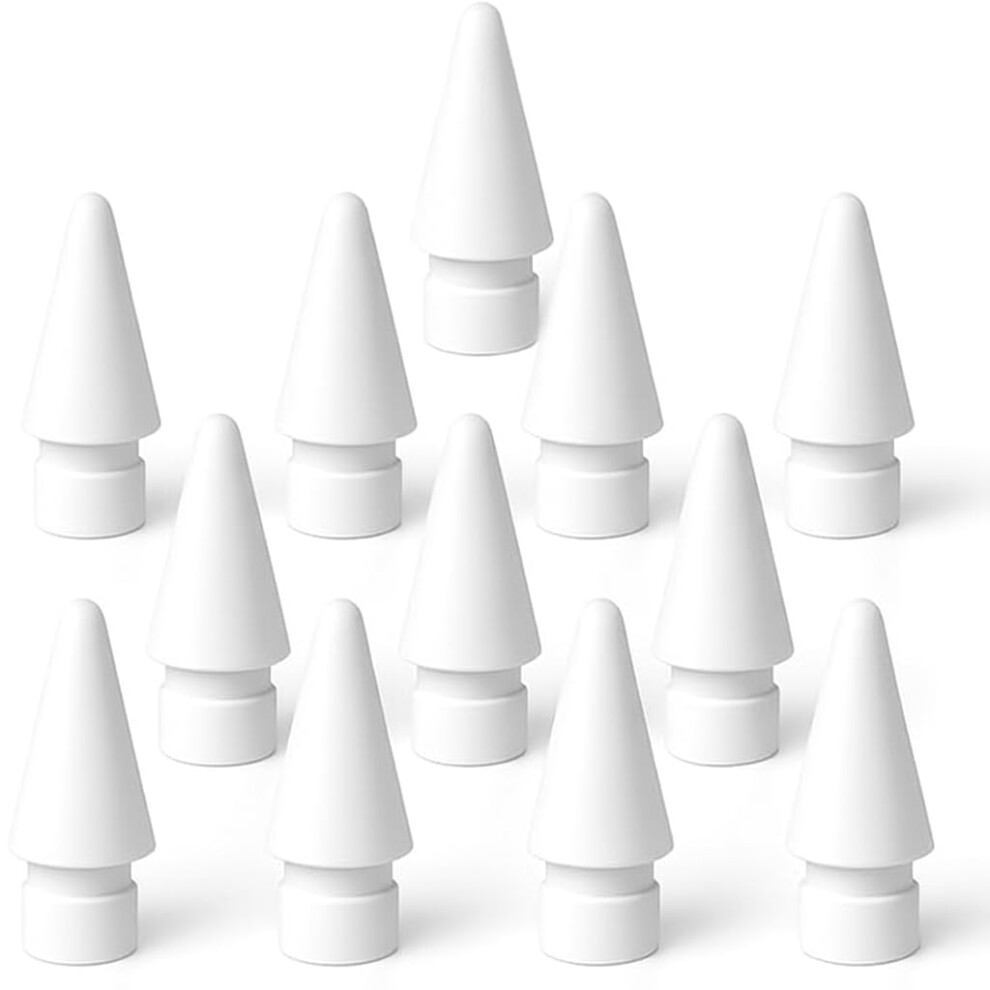 Replacement Tips 12 Pack Smooth Glide Nibs For Apple Pencil 1St 2Nd Gen Usbc Pro White 9455672819381