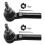 Front Outer Tie Rod Ends 2pc for Jeep Compass Patriot Dodge Chrysler Precise Steering Control 1