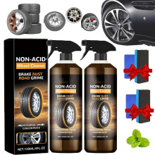Wheel and Tire Cleaner Spray with Instant Brake Dust Removal and LongLasting Wheel Protection, 2Pcs