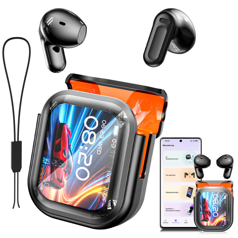 Language Translation Earbuds Bluetooth 5.4, Realtime 135 Languages, Lcd Touch, Noise Cancelation 9044945404340