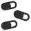 Webcam Cover Slide Ultra Thin Privacy Protector for Laptop Mobile Tablet Universal Black 3 Pack 1