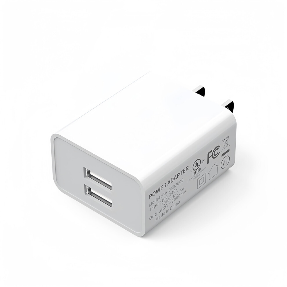 USB Charger with Dual USB Ports and Overcharge Protection for Philips Sonicare Electric Toothbrush