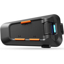 Motorcycle Bluetooth Headset with Dual Noise Cancellation, IPX5 Waterproof, 520m Intercom Range, Long Battery Life
