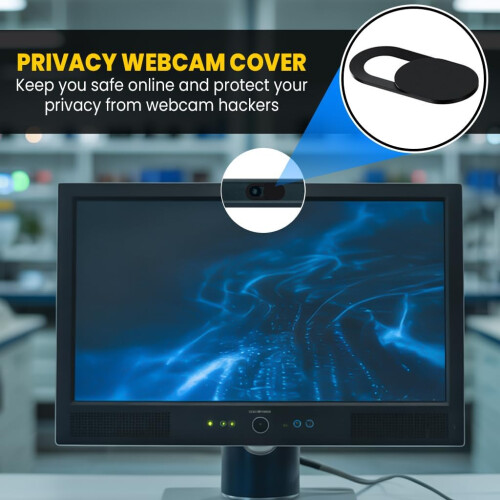 Webcam Cover Slide Ultra Thin Privacy Protector for Laptop Mobile Tablet Universal Black 3 Pack 2