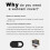 Webcam Cover Slide Ultra Thin Privacy Protector for Laptop Mobile Tablet Universal Black 3 Pack 5