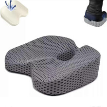 (white) Memory Foam Seat Cushion Coccyx Supports Orthopedic Pillow Office Home Chair Pad
