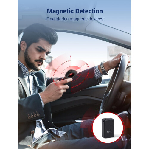 Hidden Camera and Bug Detector with AI Signal Detection, GPS Tracker Finder, 5 Sensitivity Modes, Black 1