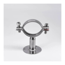 304 Stainless Steel Pipe Hanger Bracket 5457mm 2.25 Inch Clamp with Base for Beer Brewing