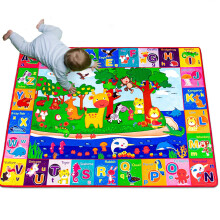 teytoy Baby Play Mat, Large Baby Mats for Floor Play Cotton Playmat for Toddlers Crawling Super Soft Thick (0.6cm), Foldable Non-Slip ABC Rug for