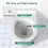 Soft Close DShape Toilet Seat with Quick Release, 360 Adjustable Hinges, Durable White PP Lid 2