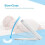 Soft Close DShape Toilet Seat with Quick Release, 360 Adjustable Hinges, Durable White PP Lid 4