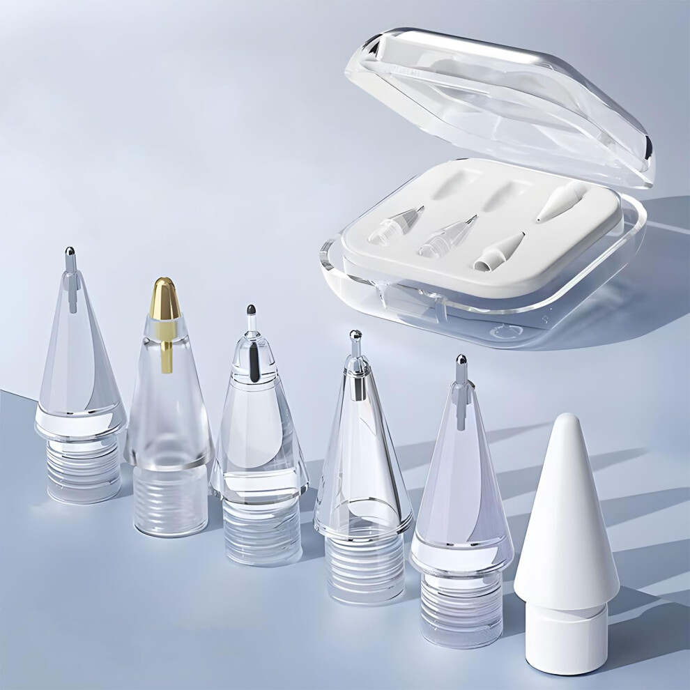Pencil Tips Set With Precise Metal Nibs, Wearresistant Plating For Apple Pencil 1St 2Nd Gen Pro Usbc Gold 9455672821643