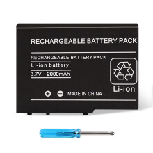 Battery for Nintendo DS Lite 2000mAh Capacity Rechargeable Lithiumion with Installation Tool Kit
