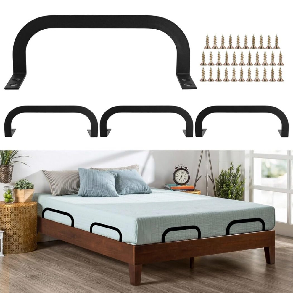 Mattress Stabilizer Brackets 4 Pcs Metal Holders With Screws Antislip Retainer For Platform And Rv Beds 9174973486701